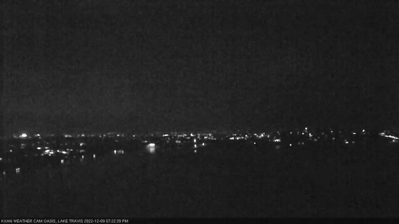 Lake Travis webcam, December 9, 2022 7:25 PM CT