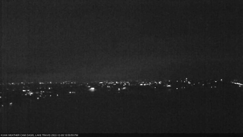 Lake Travis webcam, December 9, 2022 11:00 PM CT