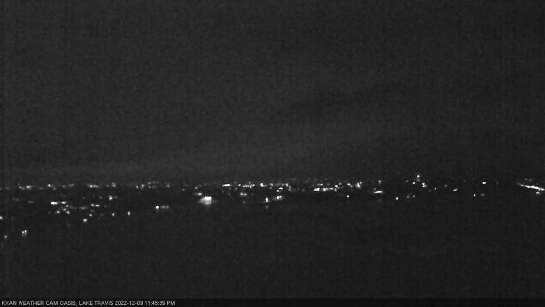 Lake Travis webcam, December 9, 2022 11:45 PM CT