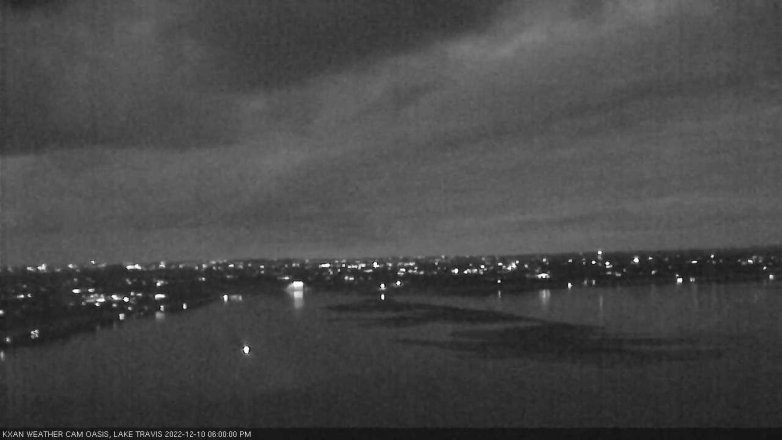 Lake Travis webcam, December 10, 2022 6:00 PM CT