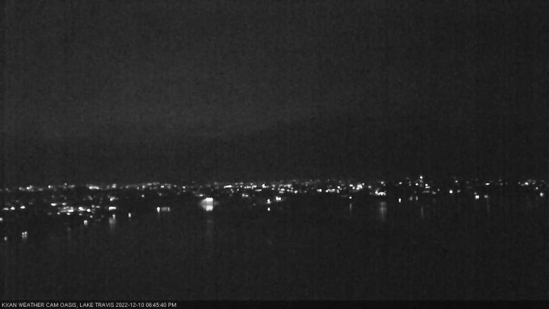 Lake Travis webcam, December 10, 2022 6:45 PM CT