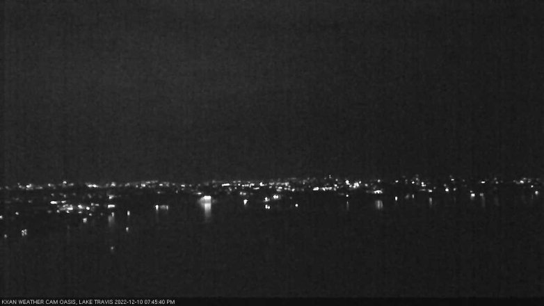 Lake Travis webcam, December 10, 2022 7:45 PM CT