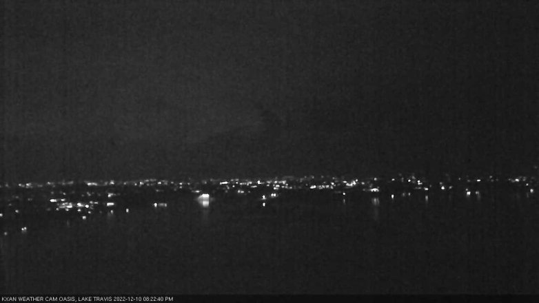 Lake Travis webcam, December 10, 2022 8:25 PM CT