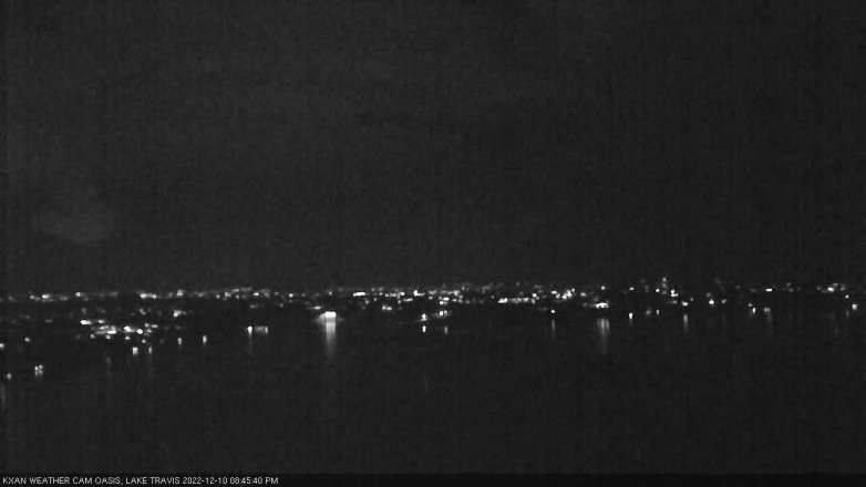 Lake Travis webcam, December 10, 2022 8:45 PM CT