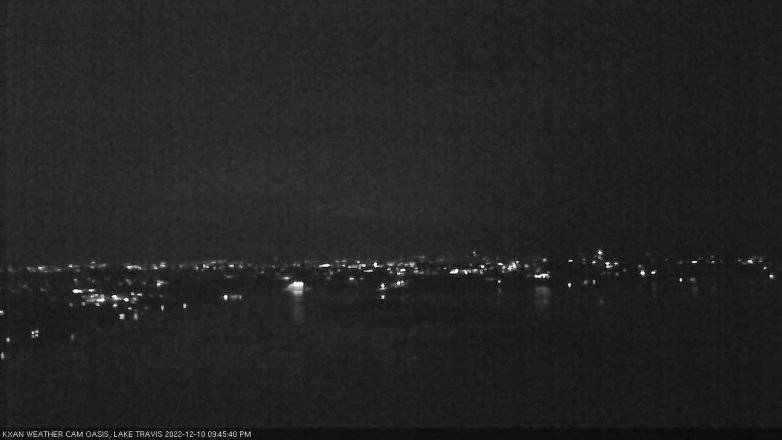 Lake Travis webcam, December 10, 2022 9:45 PM CT
