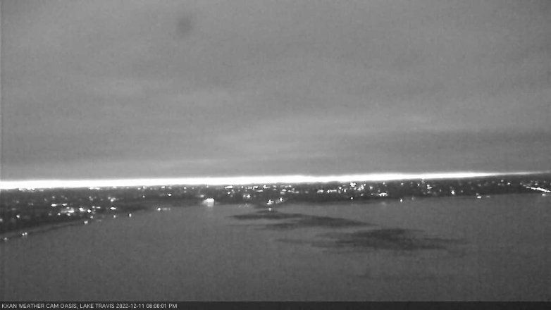 Lake Travis webcam, December 11, 2022 6:00 PM CT