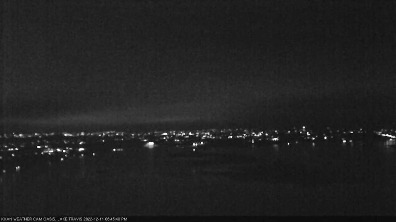 Lake Travis webcam, December 11, 2022 6:45 PM CT