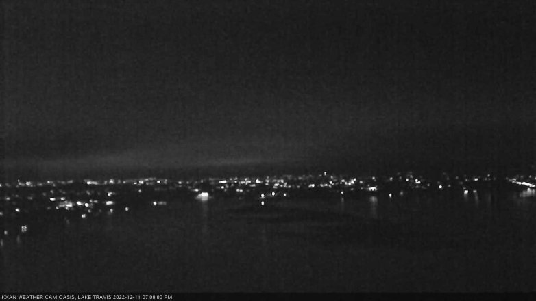 Lake Travis webcam, December 11, 2022 7:00 PM CT