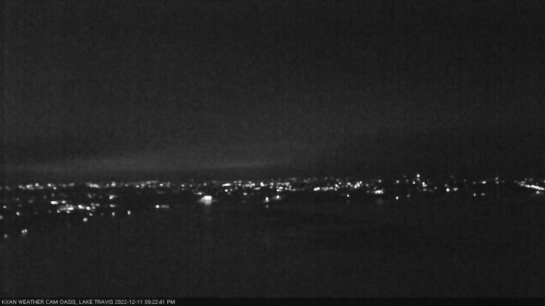 Lake Travis webcam, December 11, 2022 9:25 PM CT
