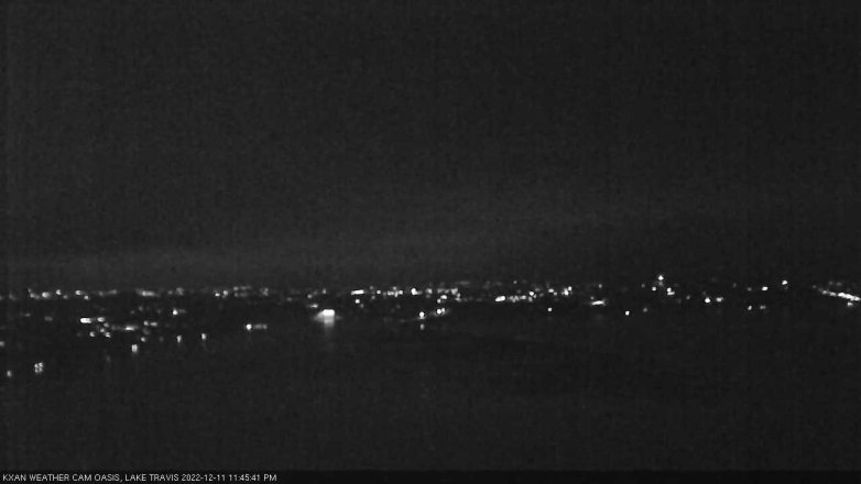 Lake Travis webcam, December 11, 2022 11:45 PM CT