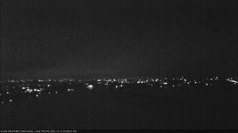 Lake Travis webcam, December 12, 2022 7:45 PM CT