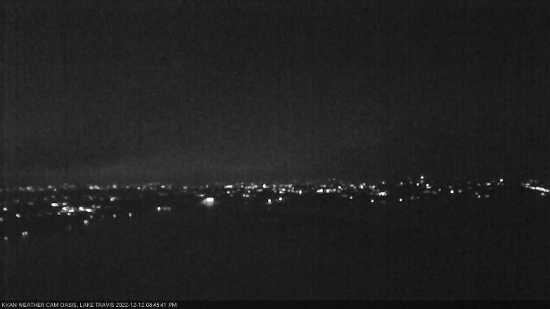 Lake Travis webcam, December 12, 2022 8:45 PM CT
