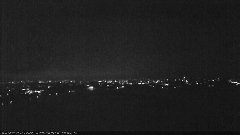 Lake Travis webcam, December 12, 2022 9:25 PM CT