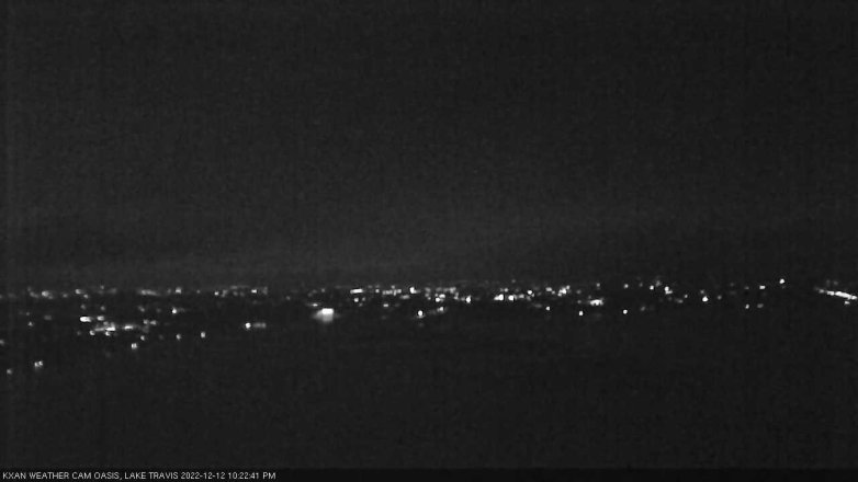 Lake Travis webcam, December 12, 2022 10:25 PM CT