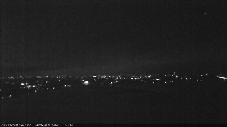 Lake Travis webcam, December 12, 2022 11:25 PM CT