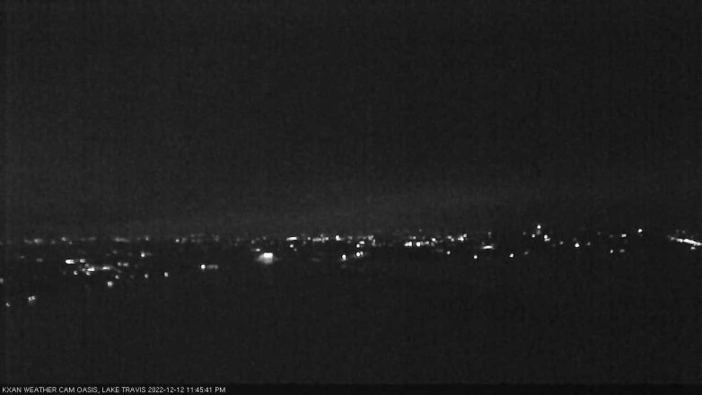 Lake Travis webcam, December 12, 2022 11:45 PM CT