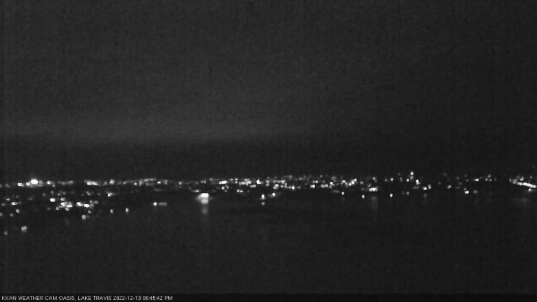 Lake Travis webcam, December 13, 2022 6:45 PM CT