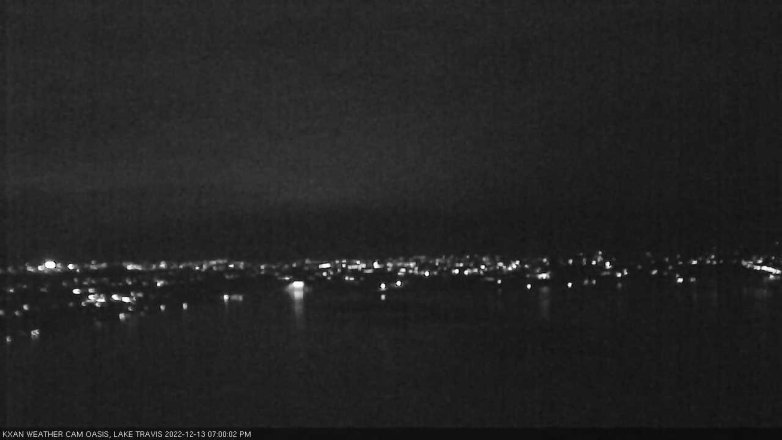 Lake Travis webcam, December 13, 2022 7:00 PM CT