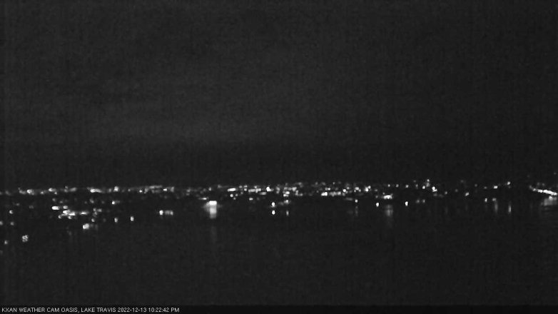 Lake Travis webcam, December 13, 2022 10:25 PM CT
