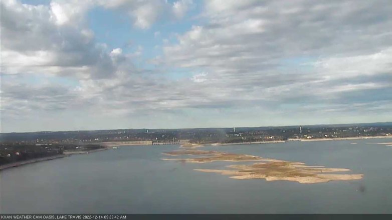 Lake Travis webcam, December 14, 2022 9:25 AM CT