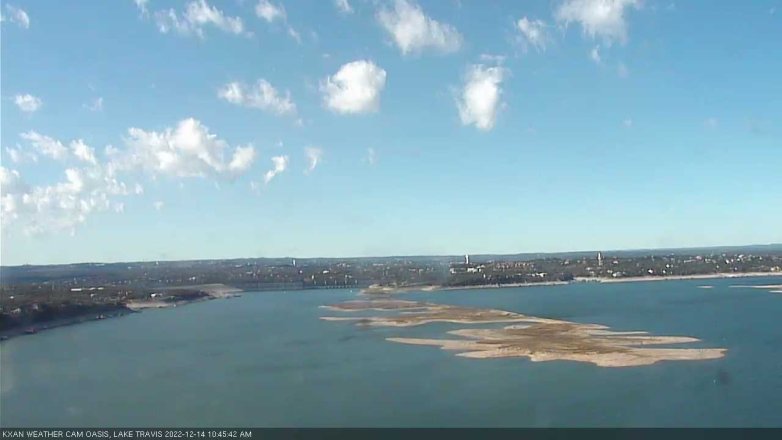 Lake Travis webcam, December 14, 2022 10:45 AM CT