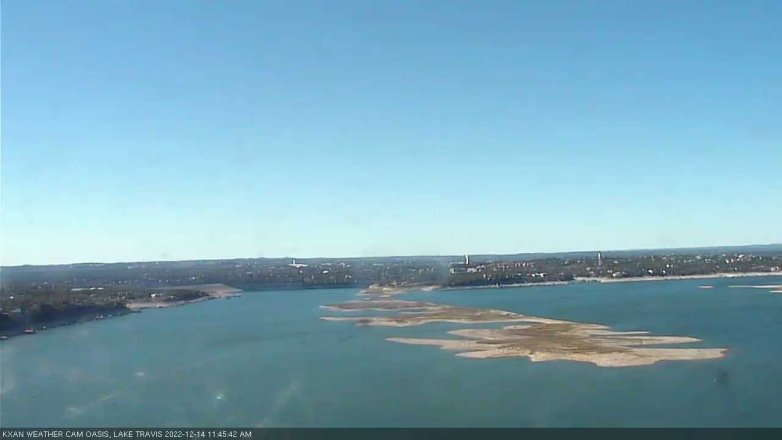 Lake Travis webcam, December 14, 2022 11:45 AM CT