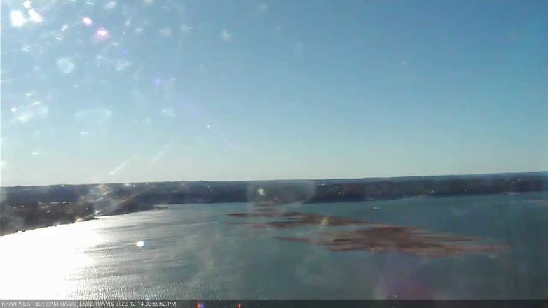 Lake Travis webcam, December 14, 2022 3:00 PM CT