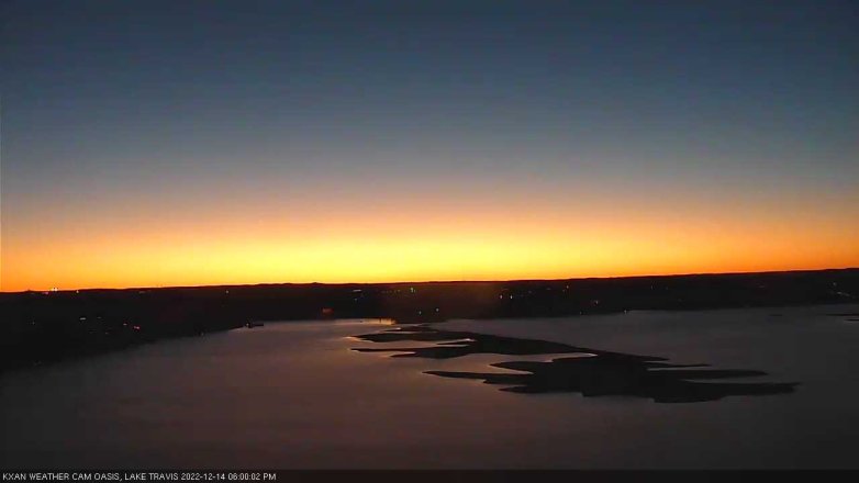 Lake Travis webcam, December 14, 2022 6:00 PM CT