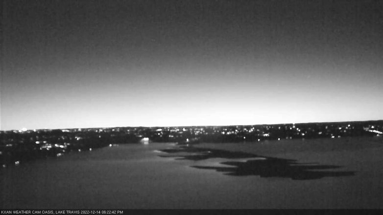Lake Travis webcam, December 14, 2022 6:25 PM CT