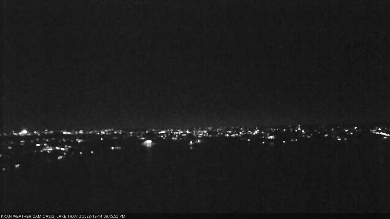 Lake Travis webcam, December 14, 2022 6:45 PM CT