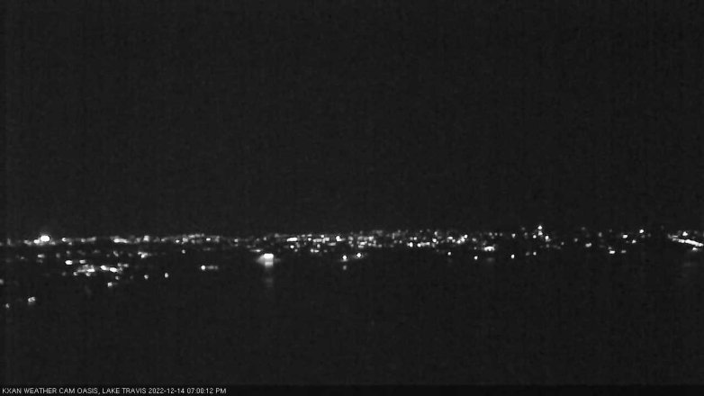 Lake Travis webcam, December 14, 2022 7:00 PM CT