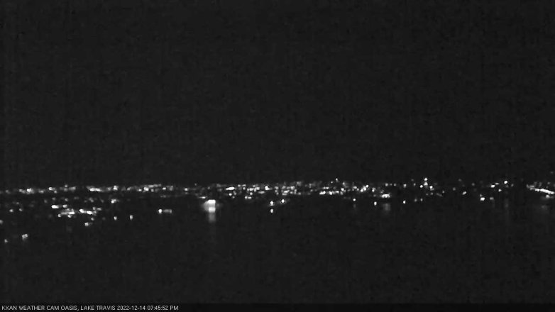 Lake Travis webcam, December 14, 2022 7:45 PM CT