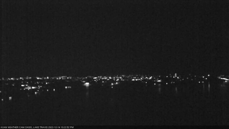 Lake Travis webcam, December 14, 2022 10:25 PM CT