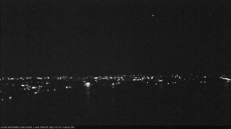 Lake Travis webcam, December 14, 2022 11:45 PM CT