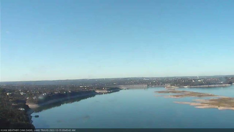 Lake Travis webcam, December 15, 2022 9:45 AM CT