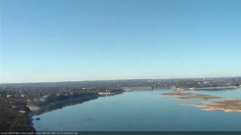Lake Travis webcam, December 15, 2022 10:00 AM CT