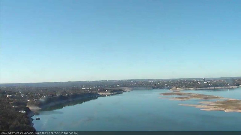 Lake Travis webcam, December 15, 2022 10:25 AM CT