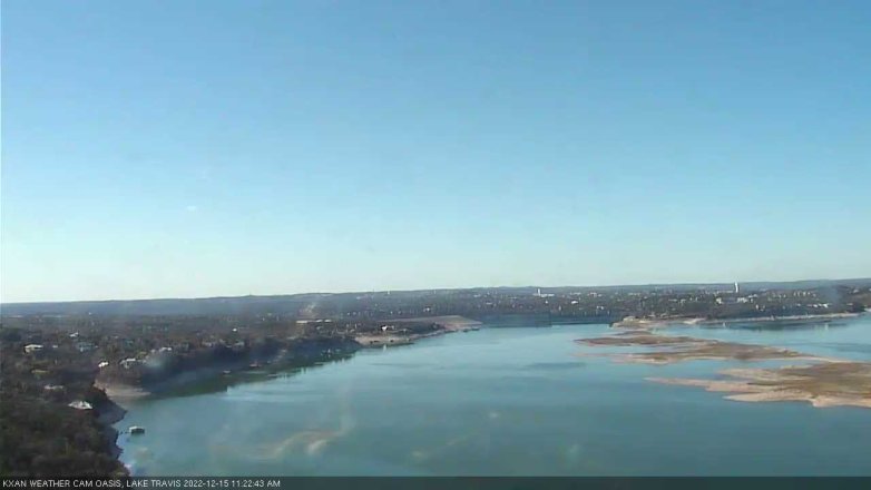 Lake Travis webcam, December 15, 2022 11:25 AM CT