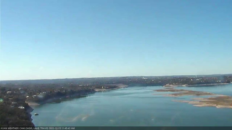 Lake Travis webcam, December 15, 2022 11:45 AM CT