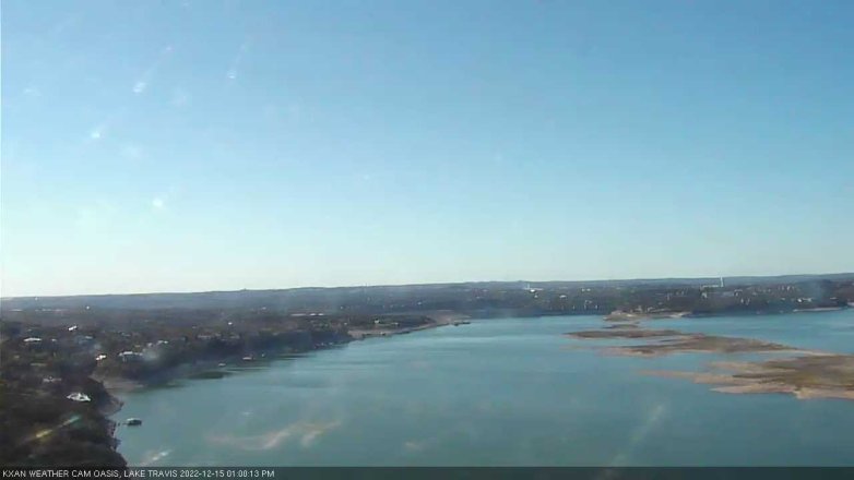 Lake Travis webcam, December 15, 2022 1:00 PM CT