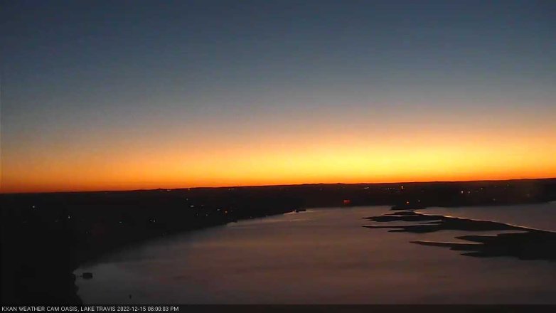 Lake Travis webcam, December 15, 2022 6:00 PM CT