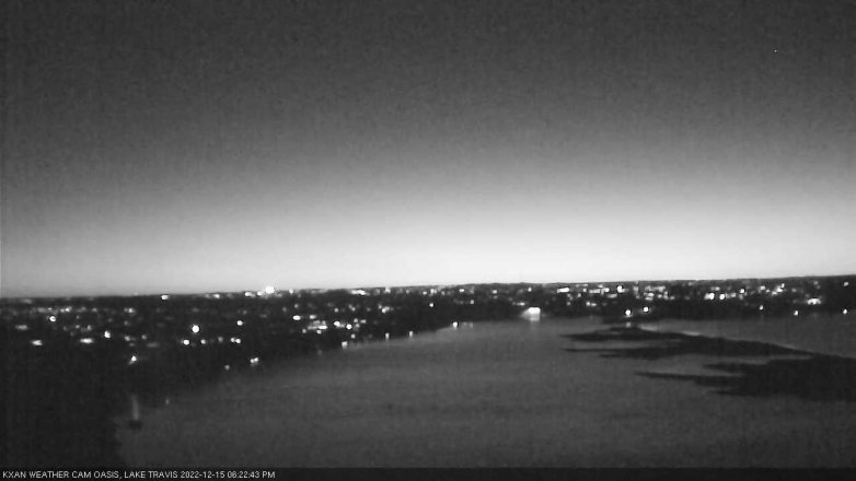 Lake Travis webcam, December 15, 2022 6:25 PM CT