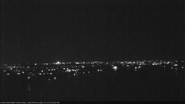 Lake Travis webcam, December 15, 2022 7:25 PM CT