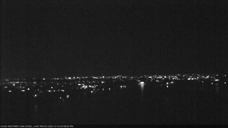 Lake Travis webcam, December 15, 2022 7:45 PM CT