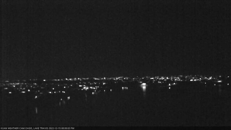 Lake Travis webcam, December 15, 2022 8:00 PM CT