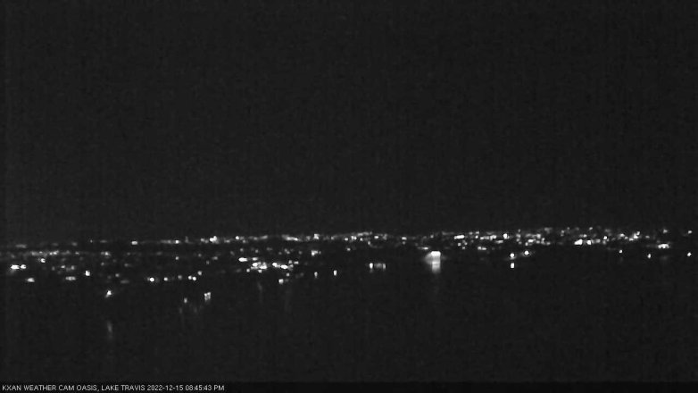 Lake Travis webcam, December 15, 2022 8:45 PM CT