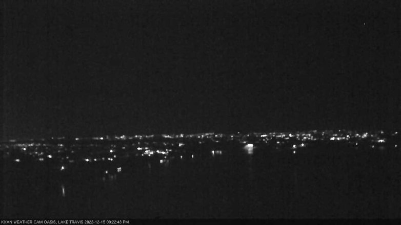 Lake Travis webcam, December 15, 2022 9:25 PM CT