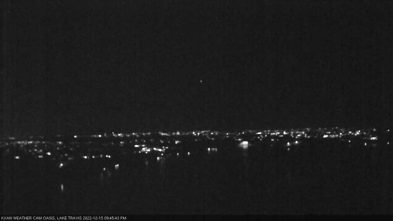 Lake Travis webcam, December 15, 2022 9:45 PM CT
