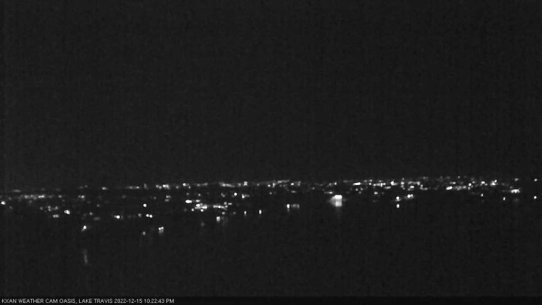 Lake Travis webcam, December 15, 2022 10:25 PM CT