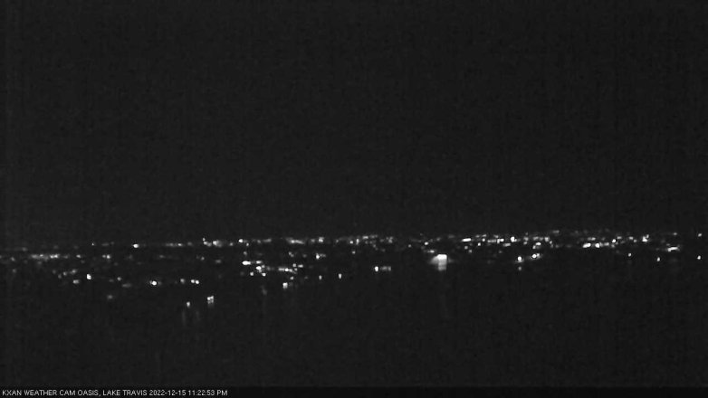 Lake Travis webcam, December 15, 2022 11:25 PM CT